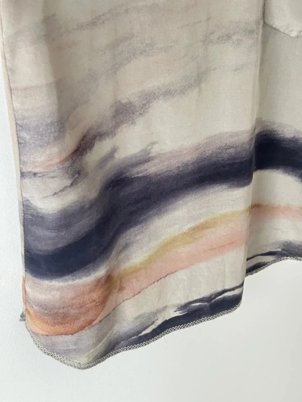 Aritzia Wilfred 100% Silk Watercolor Tank Top